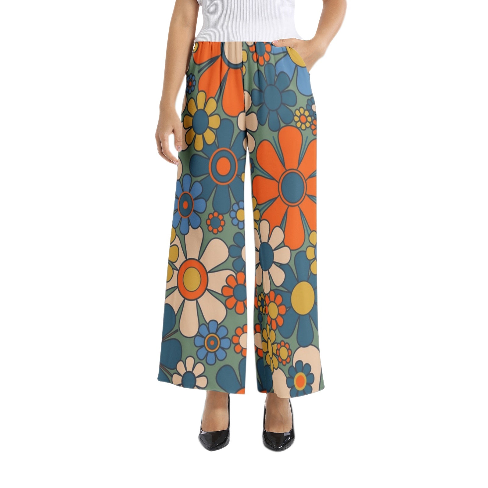 Boho Flower Petal Lounge Pants