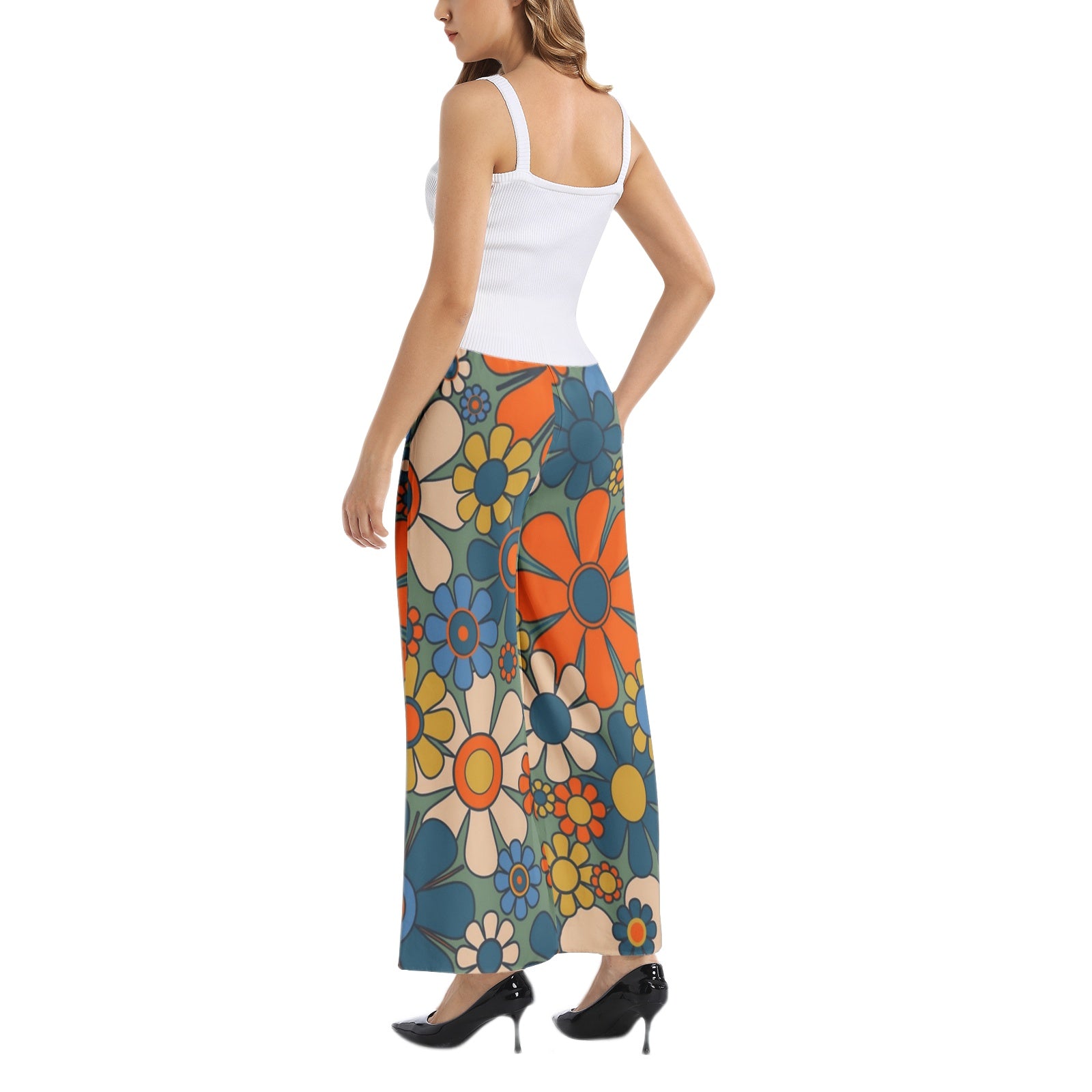 Boho Flower Petal Lounge Pants
