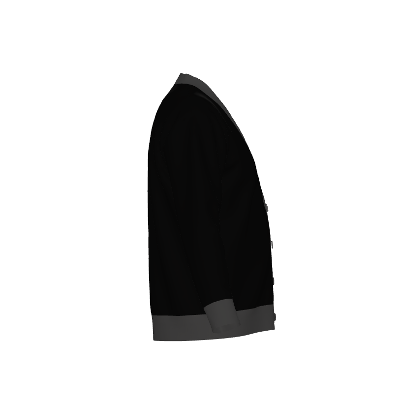 Black and Gray Unisex Cardigan