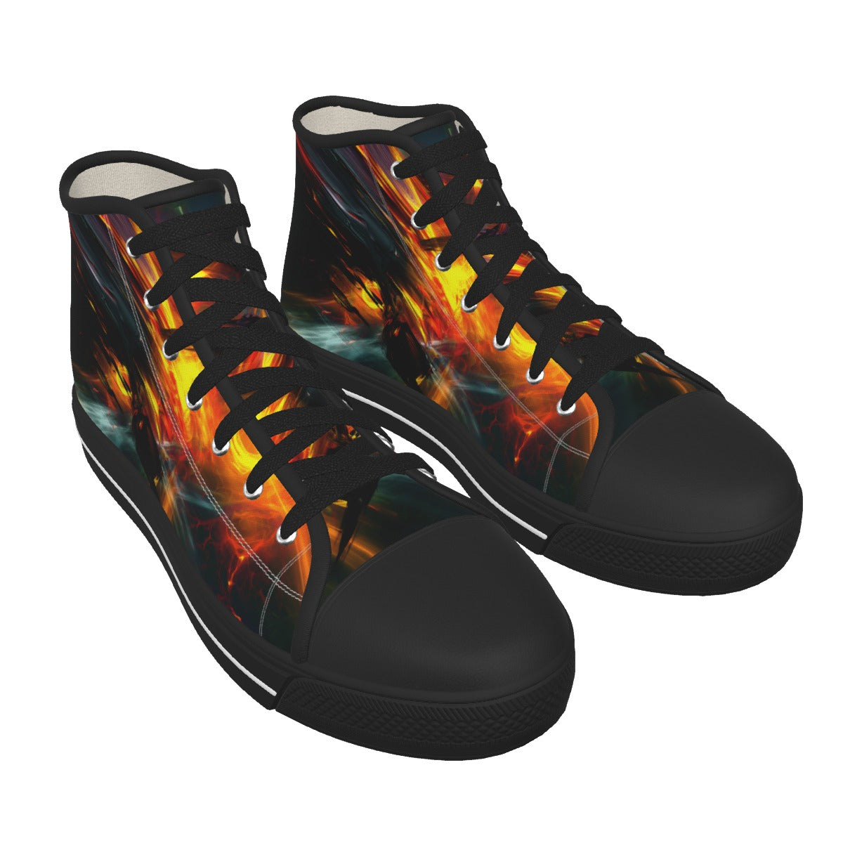 Men's Solar Scape Black Sole Canvas Shoes