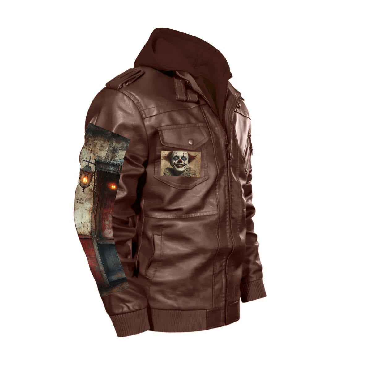 Men's Zip Leather Jacket |DTF