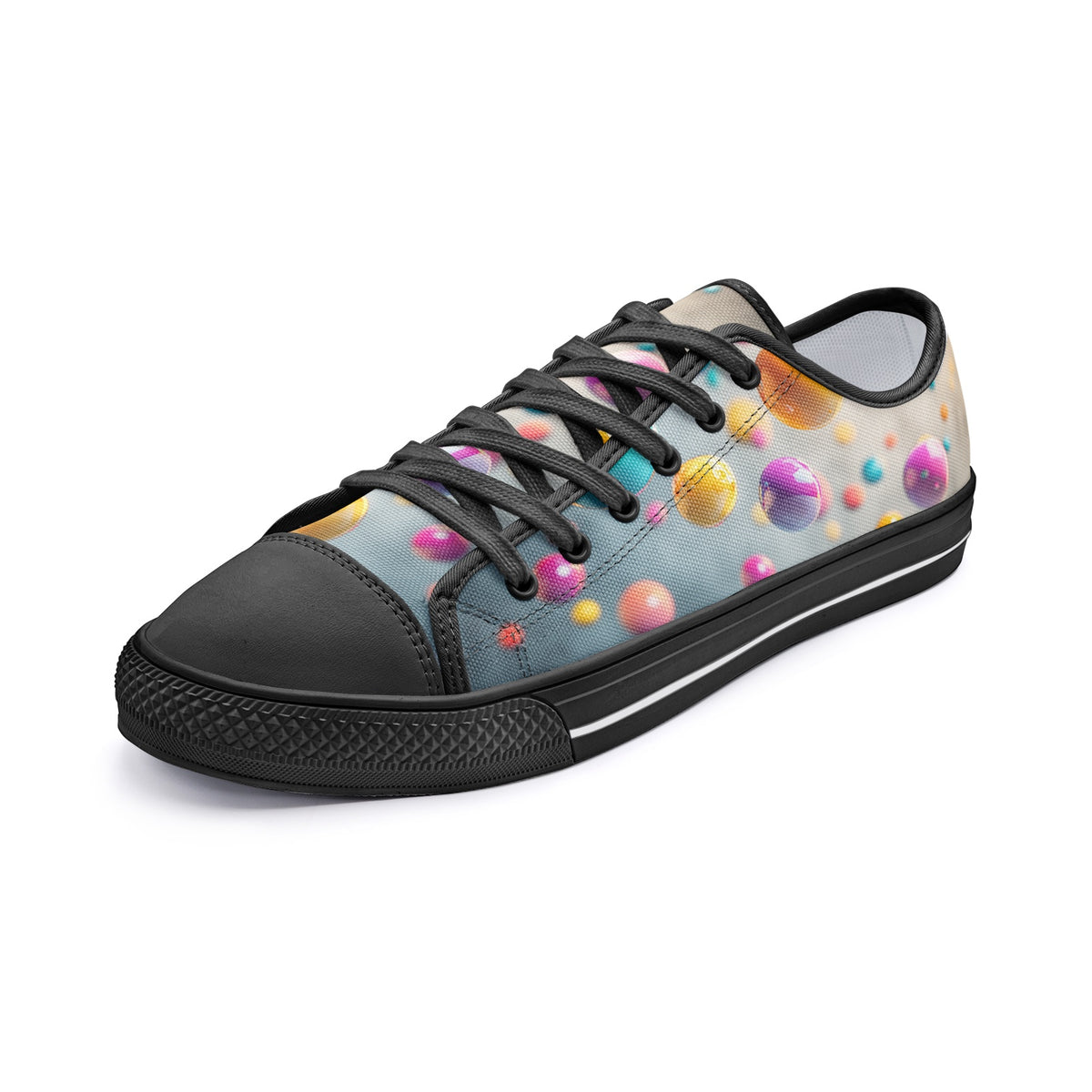 Custom Unisex Low-Top Canvas Sneakers Classic Skate Shoes