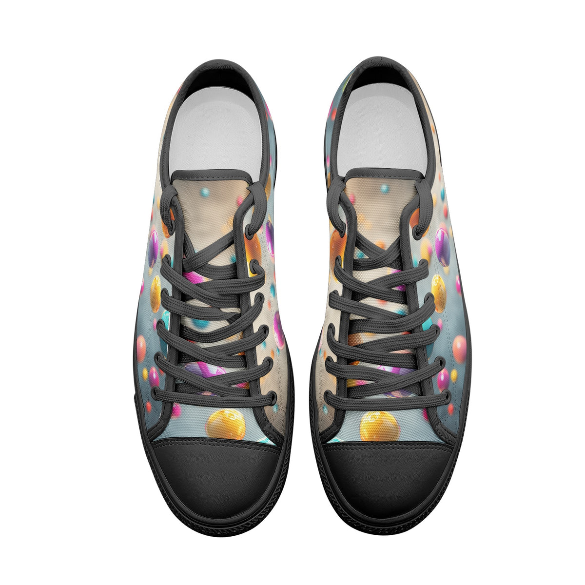Custom Unisex Low-Top Canvas Sneakers Classic Skate Shoes