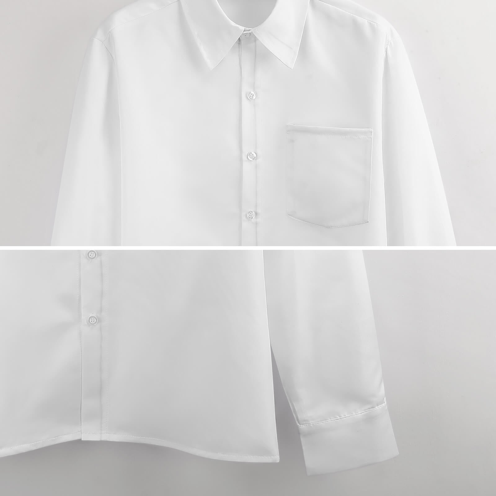 Men's Long Sleeve Shirt with Pocket(All-Over Printing)disco orange