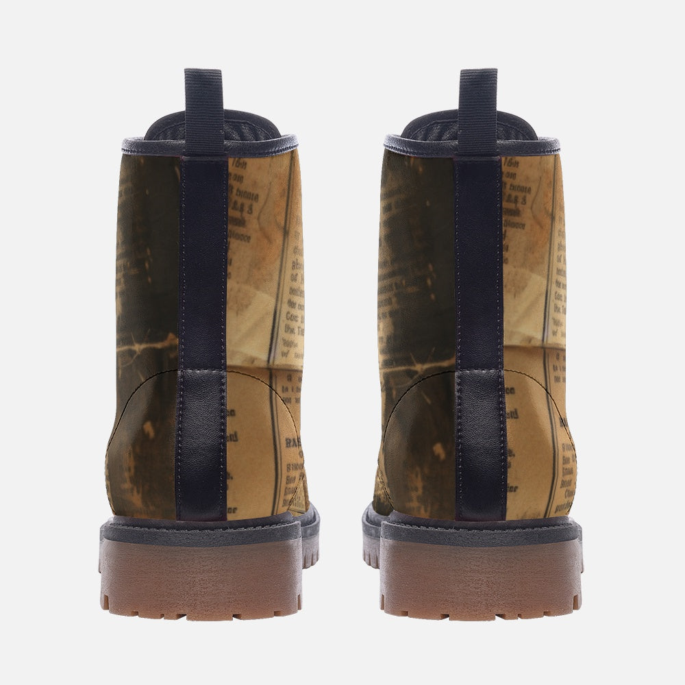 Casual Faux Leather Wide Fit Lightweight Boots