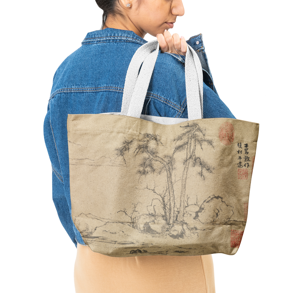 Heavy Duty Canvas Tote Bag 12oz Cotton Large Japan Style