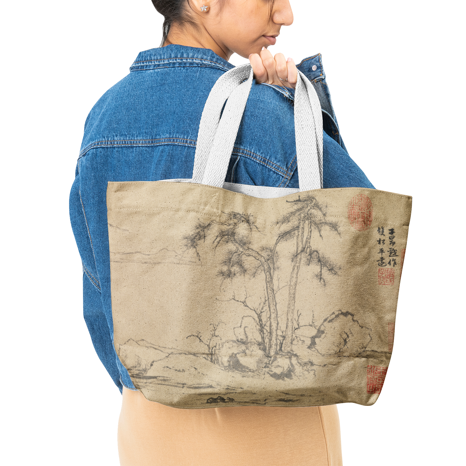 Heavy Duty and Strong Natural Canvas Tote Bags-japan