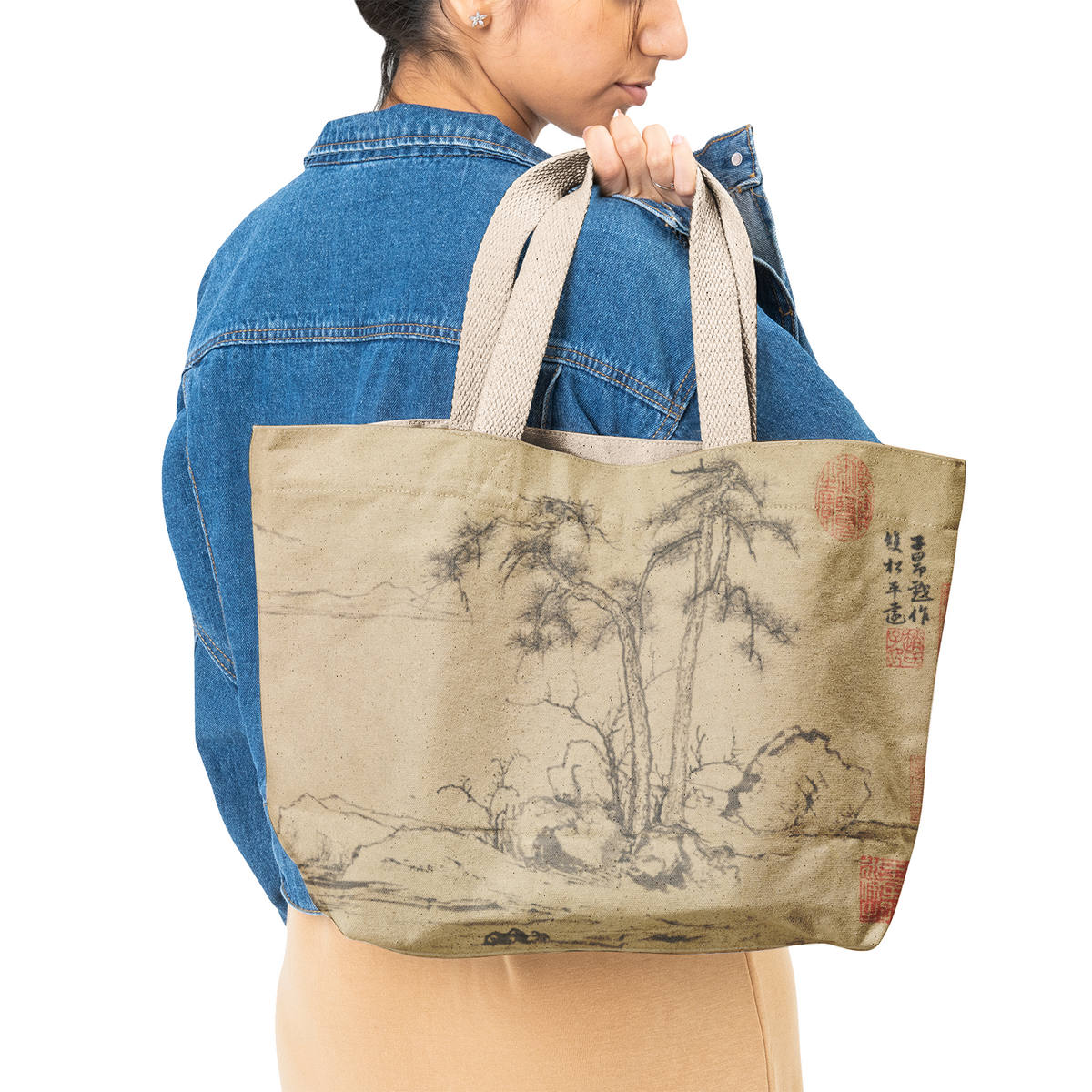 Heavy Duty Canvas Tote Bag 12oz Cotton Large Japan Style