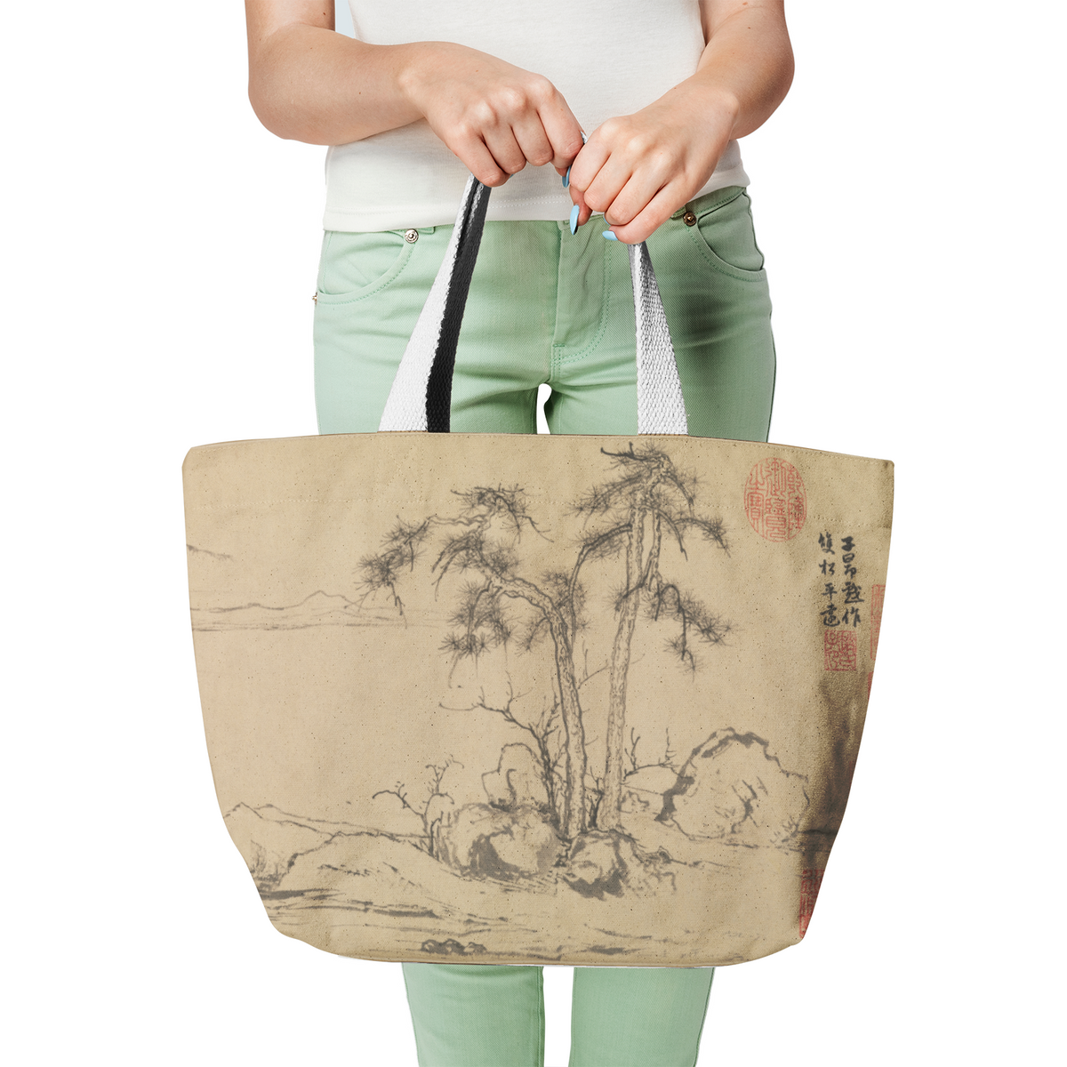 Heavy Duty Canvas Tote Bag 12oz Cotton Large Japan Style