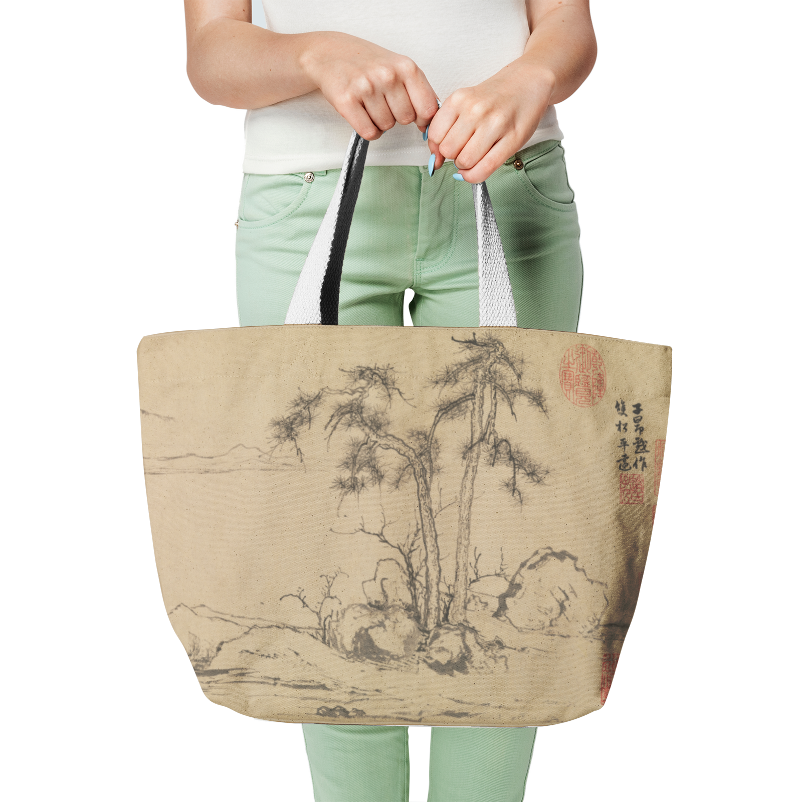 Heavy Duty and Strong Natural Canvas Tote Bags-japan