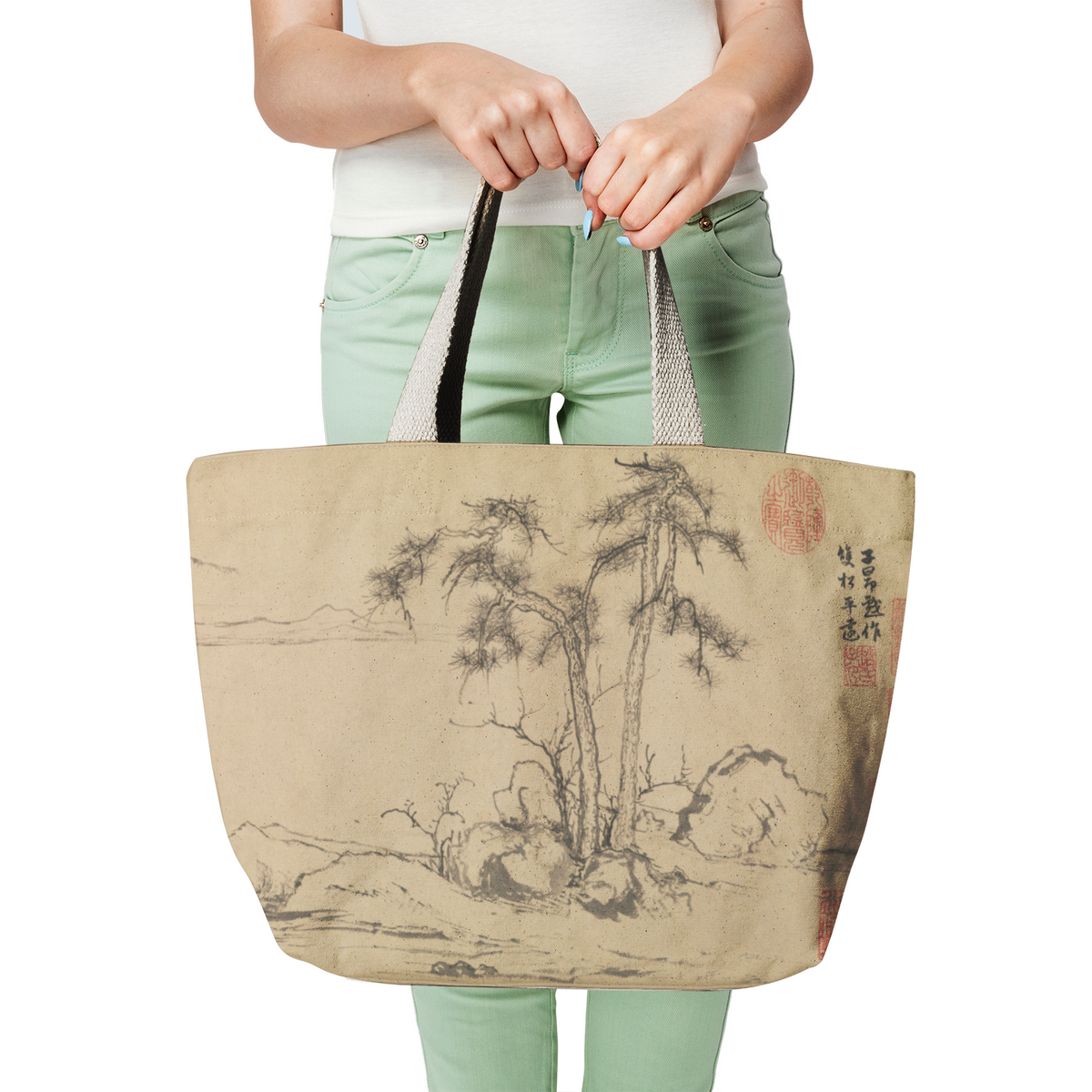 Heavy Duty Canvas Tote Bag 12oz Cotton Large Japan Style