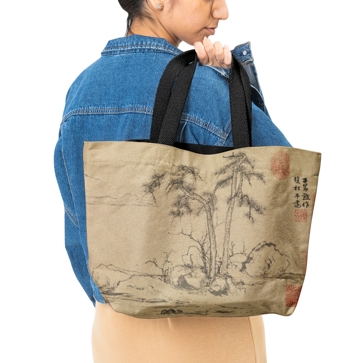 Heavy Duty Canvas Tote Bag 12oz Cotton Large Japan Style