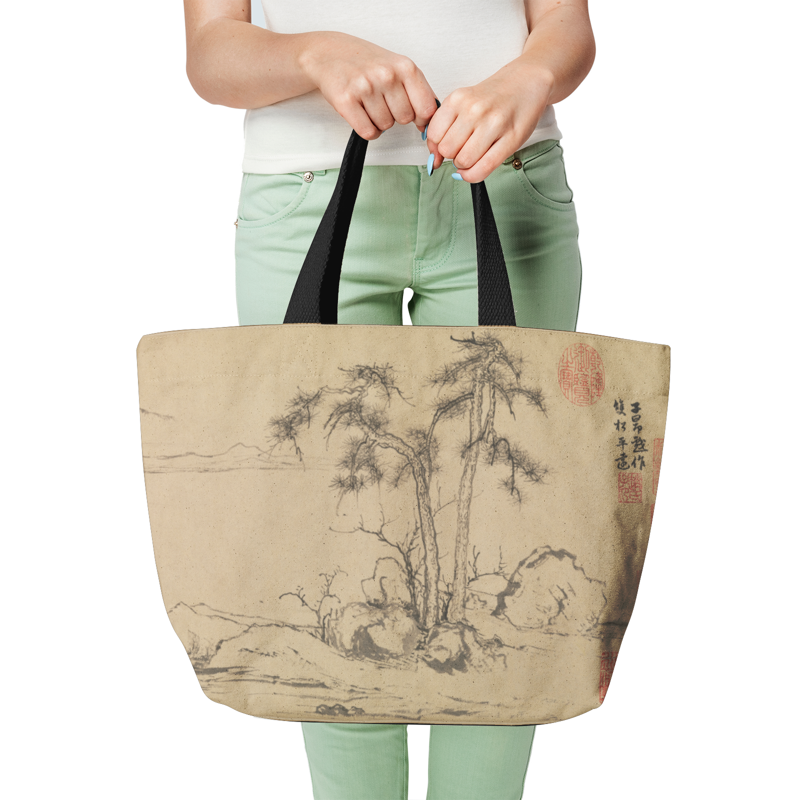 Heavy Duty and Strong Natural Canvas Tote Bags-japan