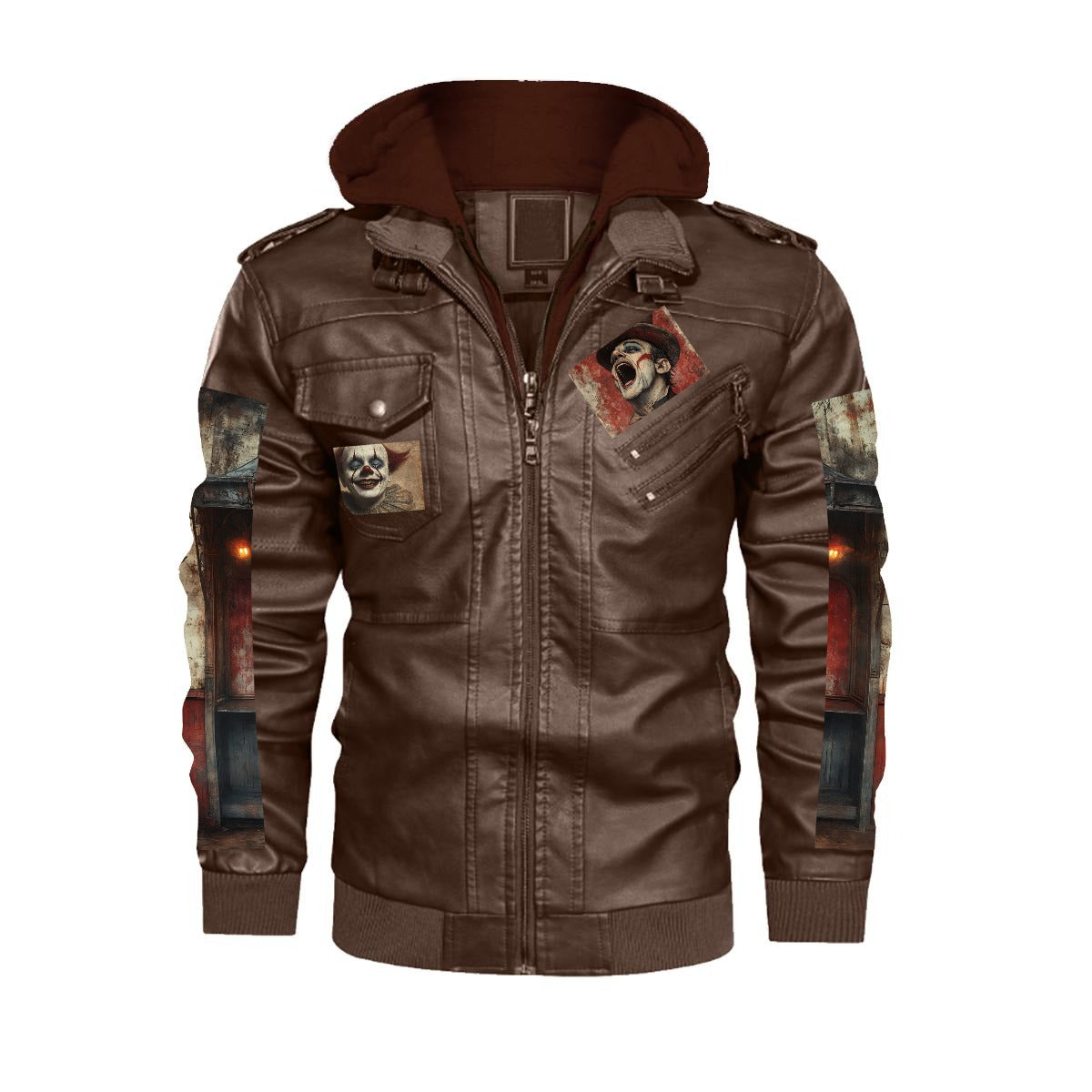 Men's Zip Leather Jacket |DTF