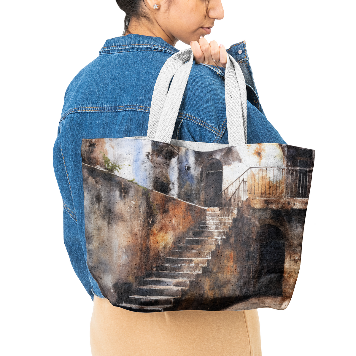 Heavy Duty Cotton Canvas Tote Bag Large Utility Bag
