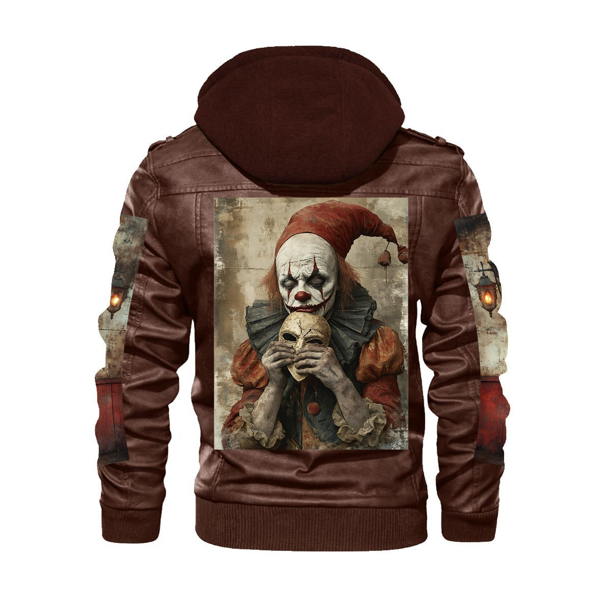 Men's Zip Leather Jacket |DTF