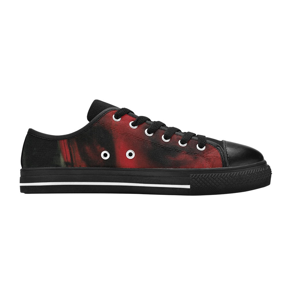 Men's Custom Gothic Sundown Canvas Low Top Shoes