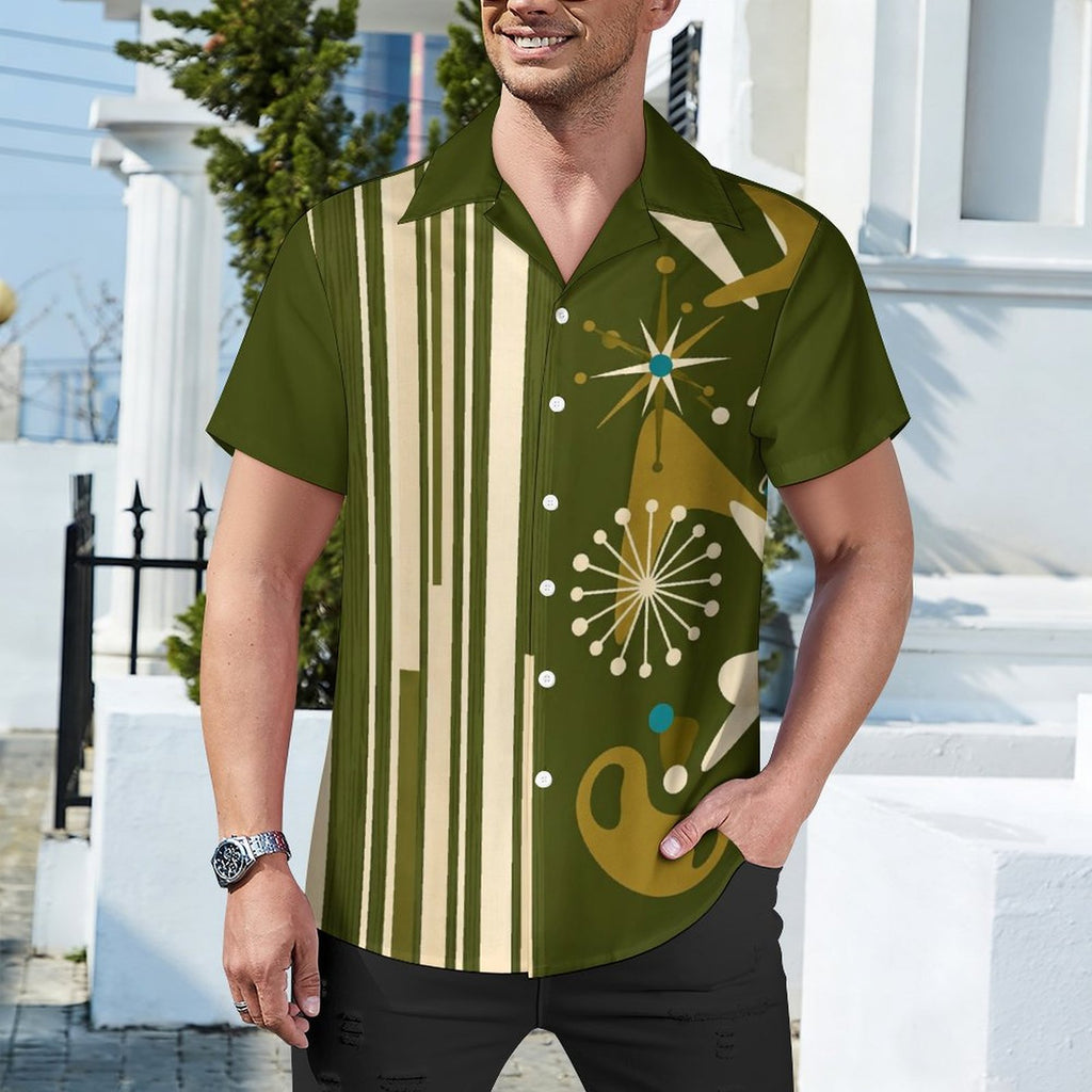 DTG 110gsm Cotton Cuban Collar Shirt For Men(All-Over Printing)