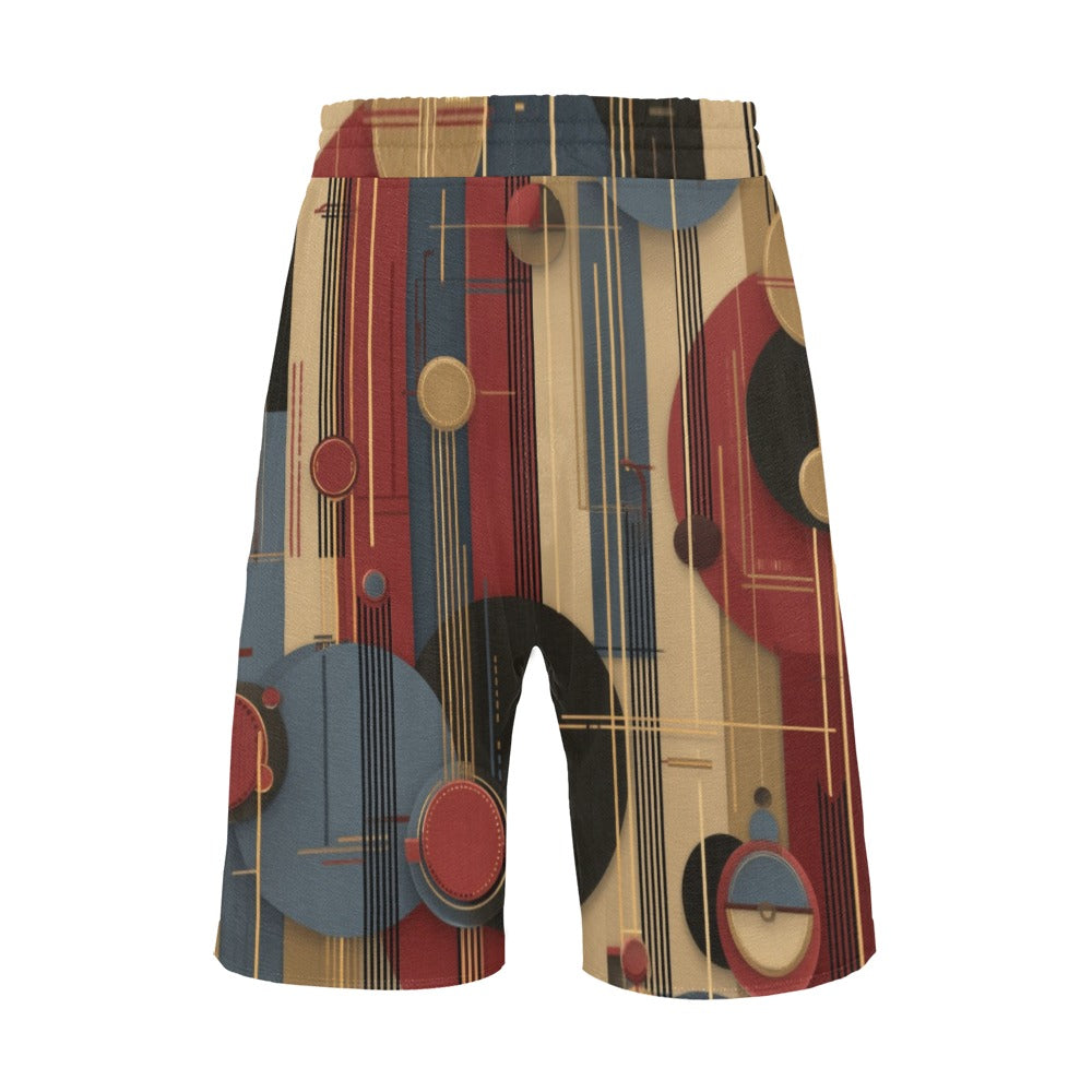 Men's Soft Fabric Casual Beach Shorts All Print