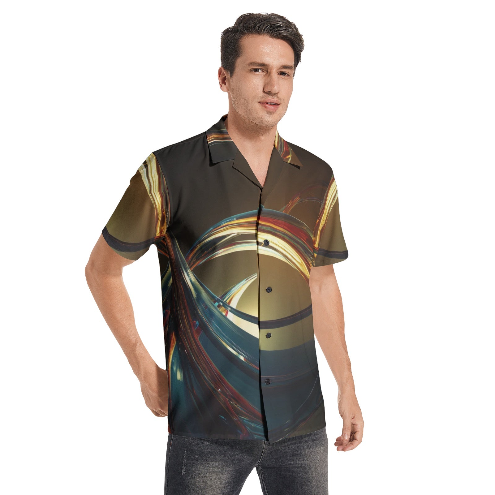 Men's All-over print Short Sleeve Shirts