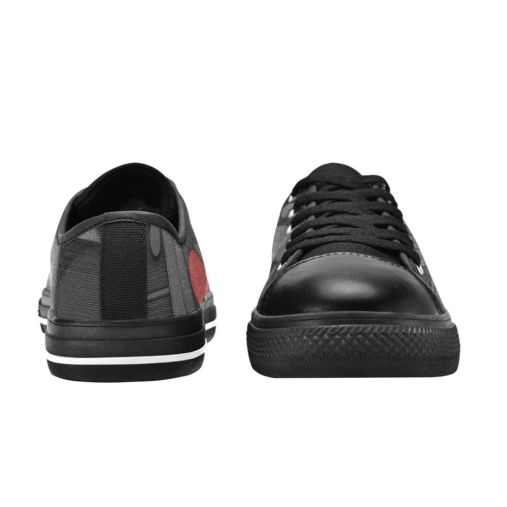 FLW 2 Men's Custom 4-Side Low Top Canvas Shoes