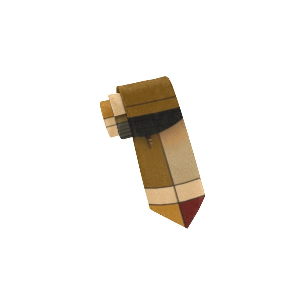 winter.moon_Frank_Lloyd_Wright_inspired_minimalist_pattern_film_1d52707f-1c5f-4457-bedd-b9aab7937ba9 Classic Necktie (Two Sides)