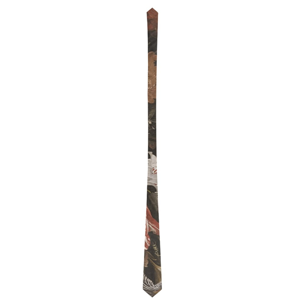 A Garland of Flowers by Abraham Mignon-2 Classic Necktie (Two Sides)