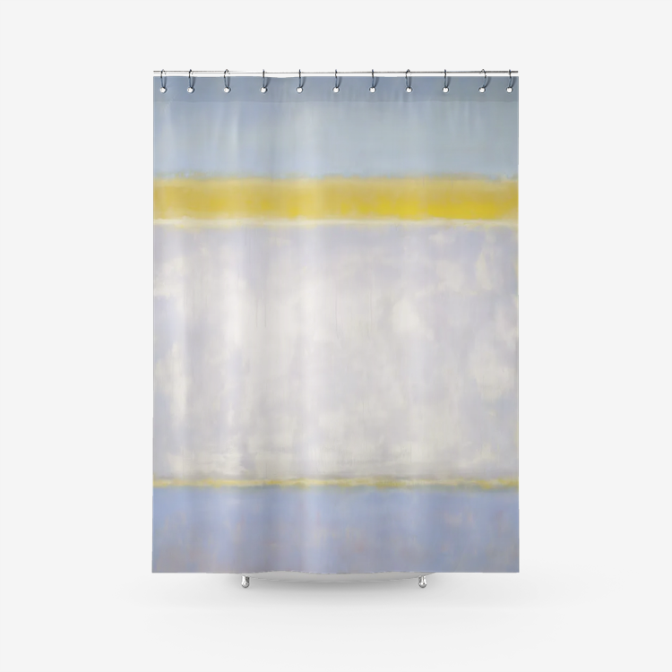 Roth 14 Textured Fabric Shower Curtain Printed Bathroom Curtains