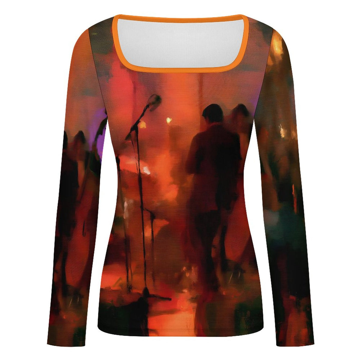 The Stage- Women's Square Neck Long Sleeved Shirt