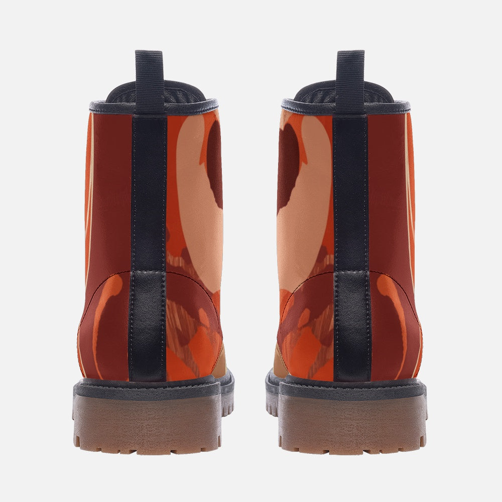 Casual Faux Leather Lightweight Wide Fit Boots