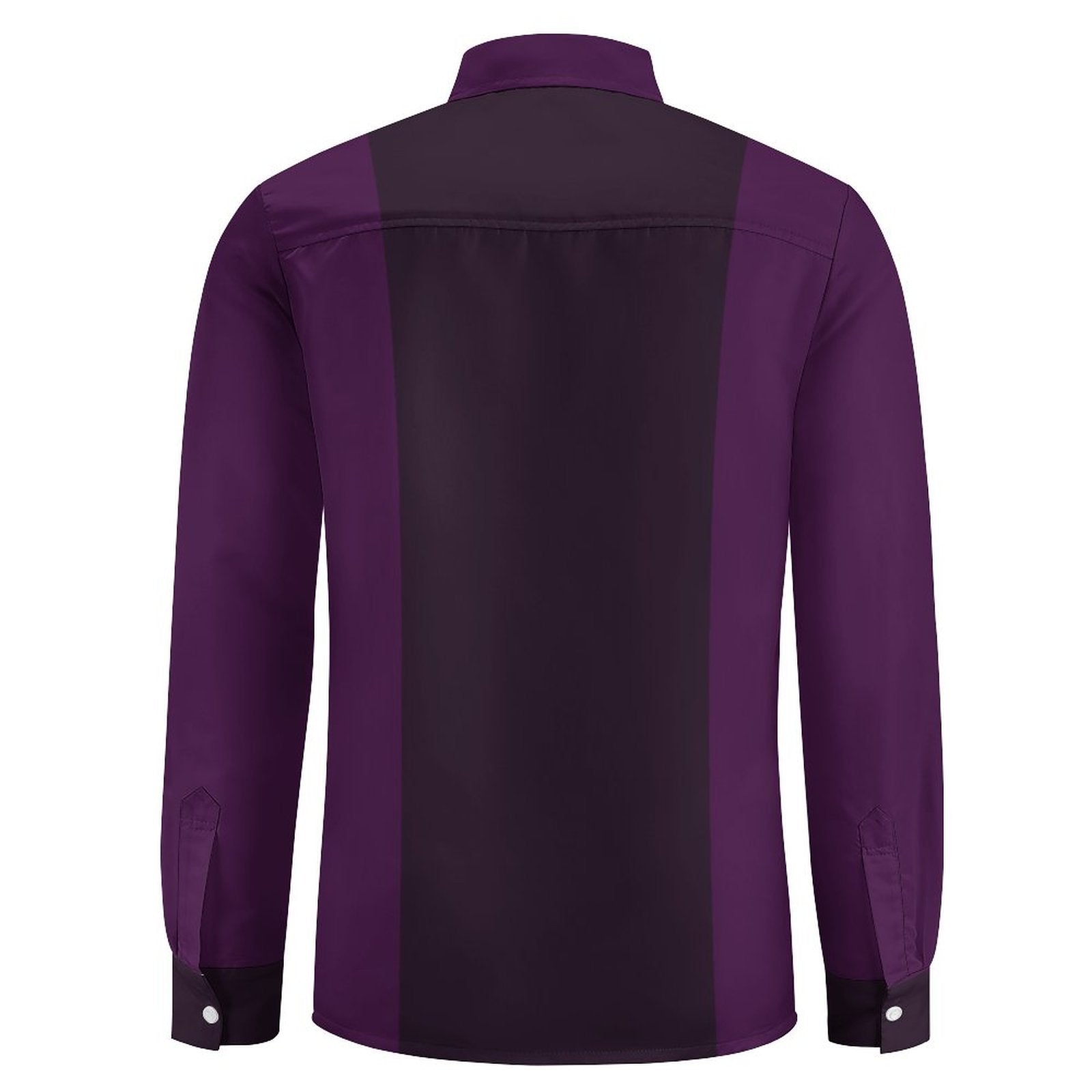 135gsm Casual Long-Sleeve Shirt for Men(All-Over Printing) purple/ dark purple