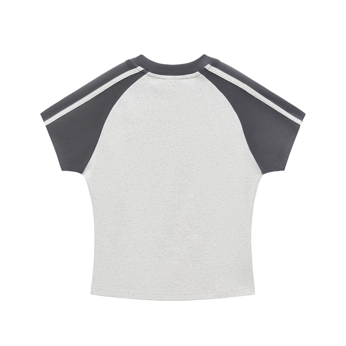 Women’s Bodycon Striped Raglan Crop Top Casual Fit Tee