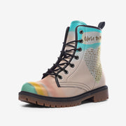 Men's Wide-Fit Faux Leather Casual Boots