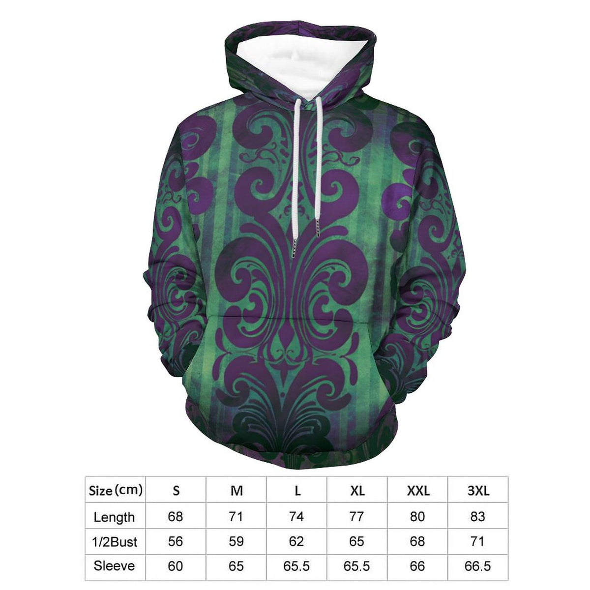 Damask Pullover Hoodie