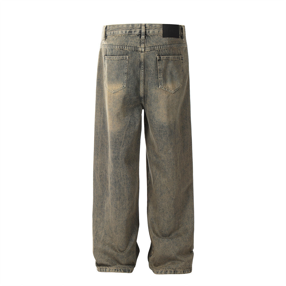 Washed Jeans Punk Fashion Brand Men