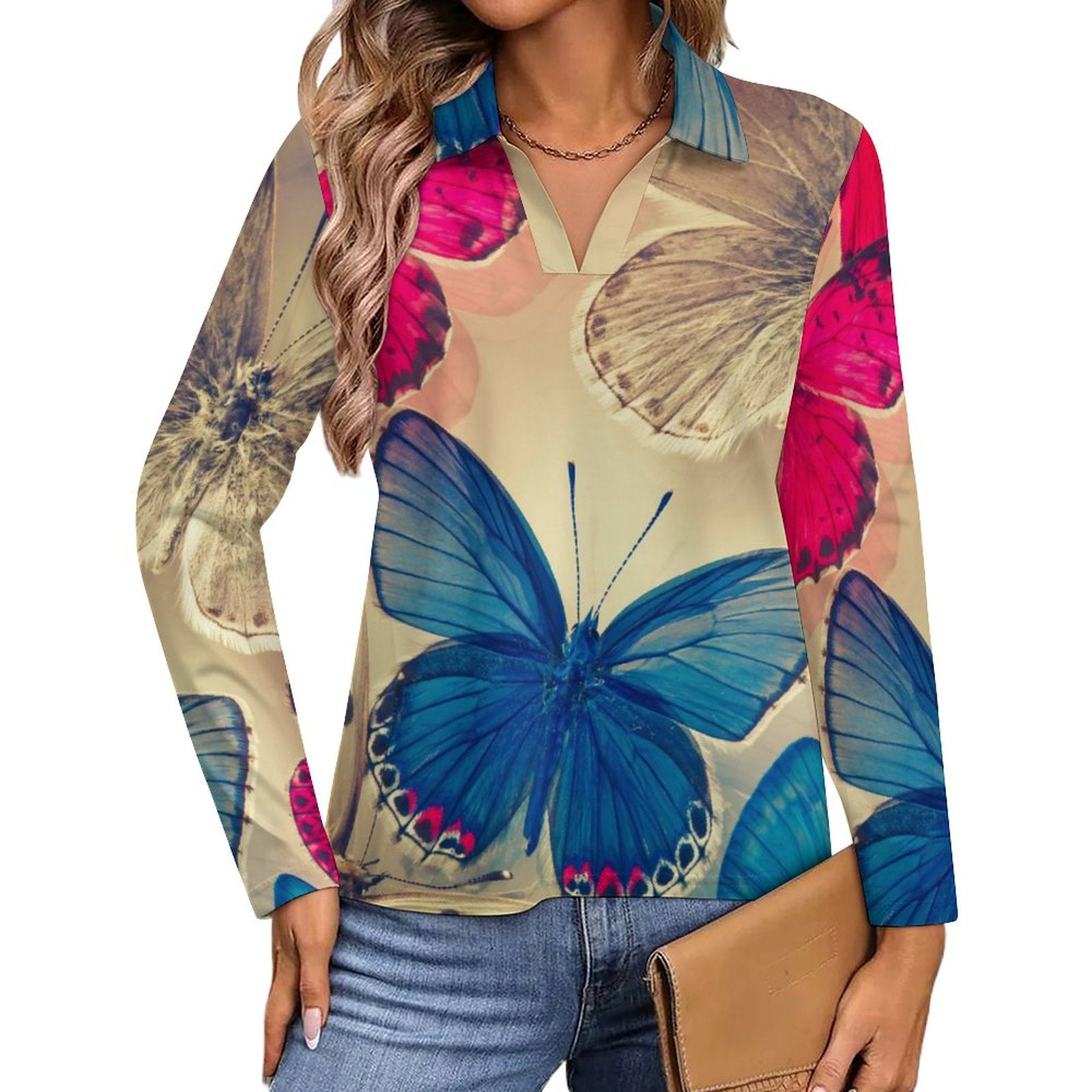 Butterfly Wings UPF50+  Women's Sunscreen Shirt