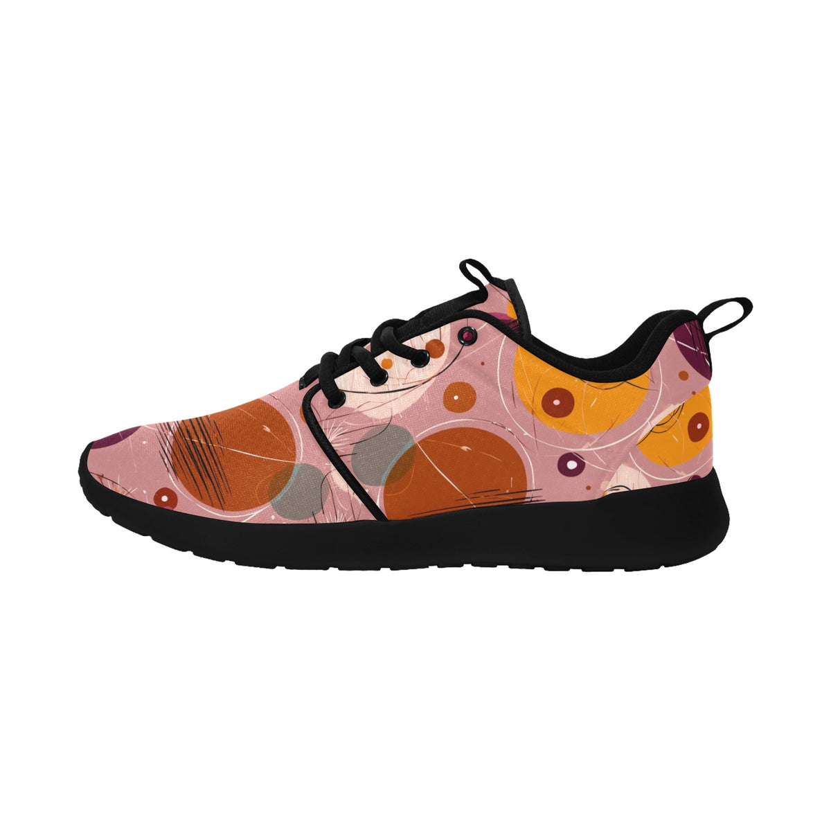 Women's 1950s Retro Atomic Pattern Mesh Sneakers