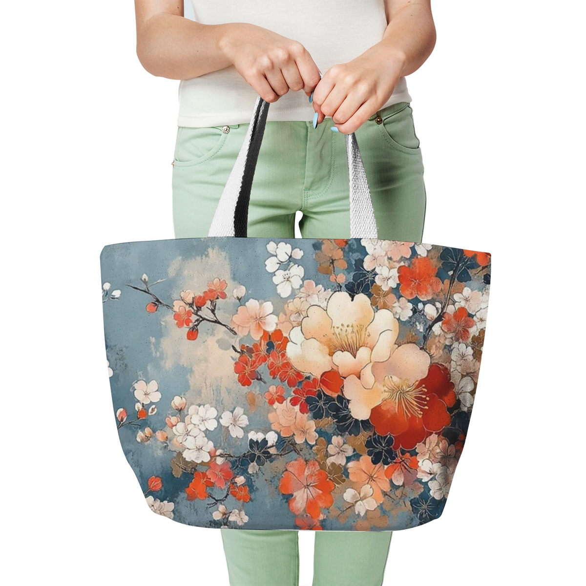 Heavy Duty Cotton Canvas Tote Bag Large Shopping Bag