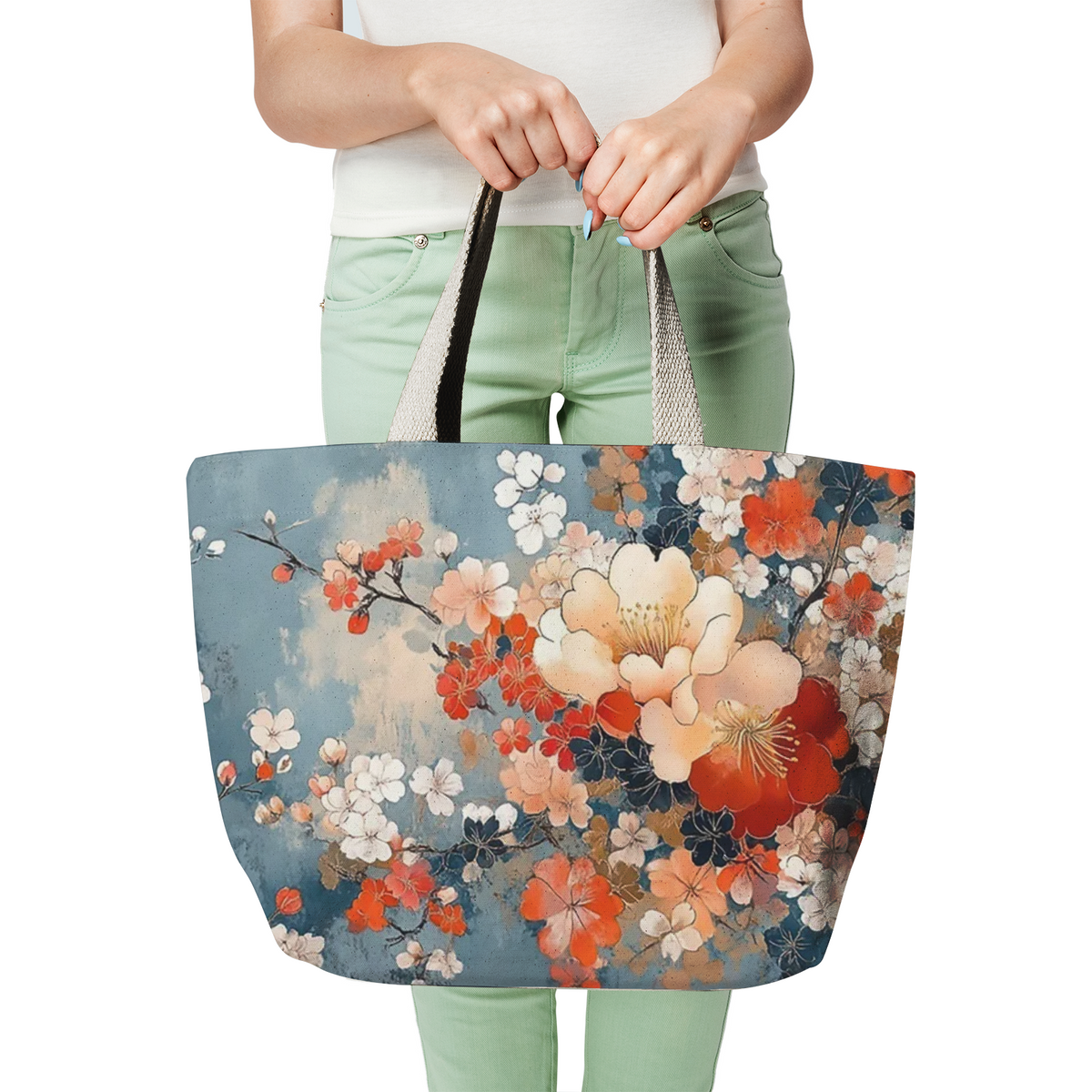 Heavy Duty Cotton Canvas Tote Bag Large Shopping Bag