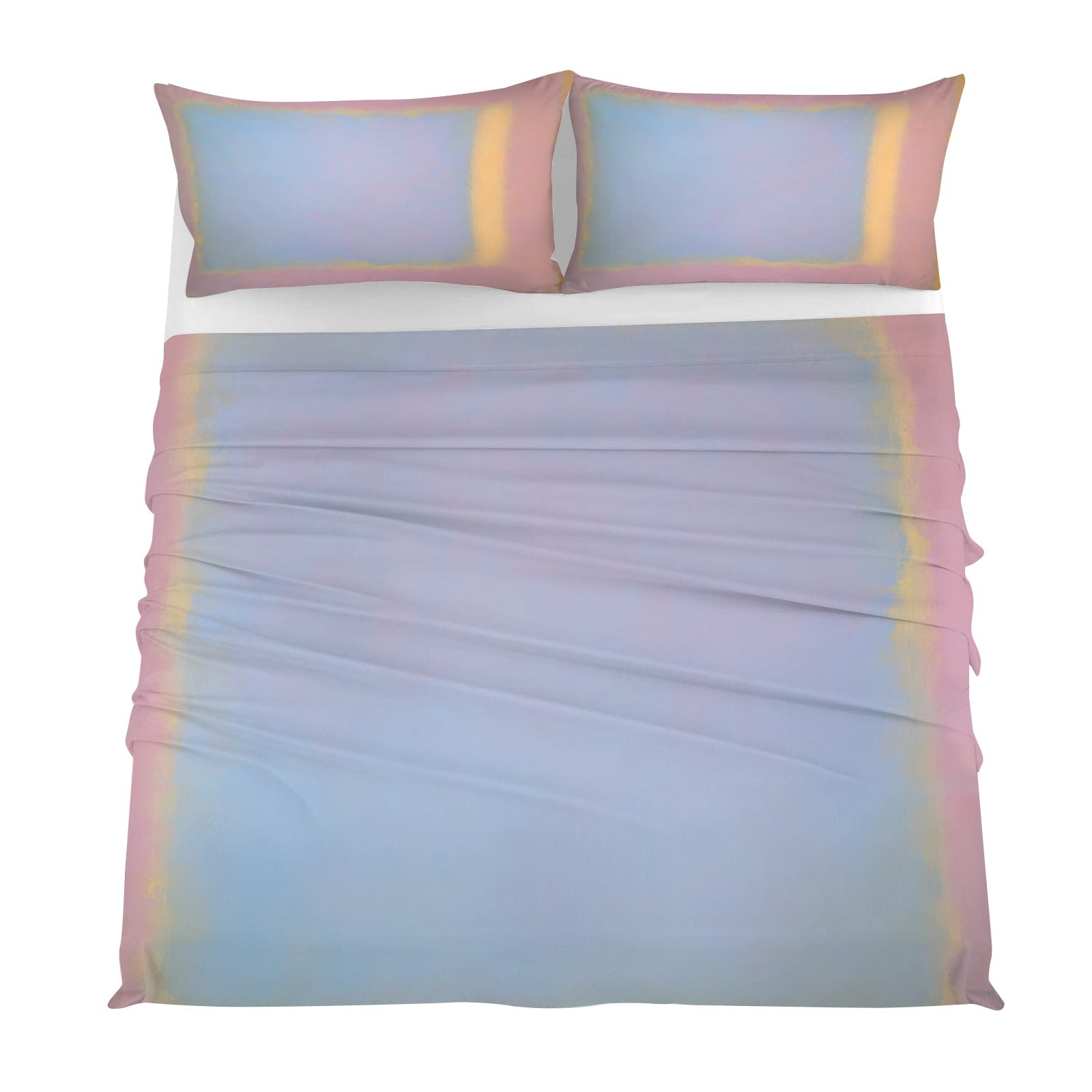winter.moon_mark_rothko_painting_SPRING_colors_pastel_colors__8dc559d5-8bc8-4d5f-a047-954f7ab8449b_3 4-Piece Bedding Set with Blank Fitted Sheet 82.7x82.7inch