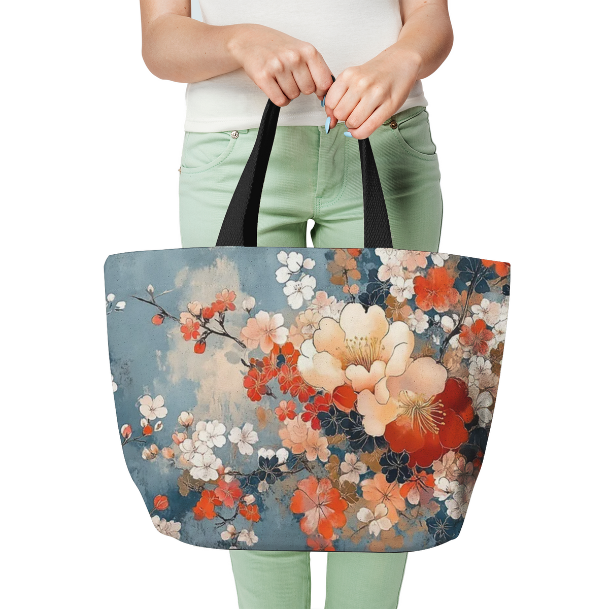Heavy Duty Cotton Canvas Tote Bag Large Shopping Bag