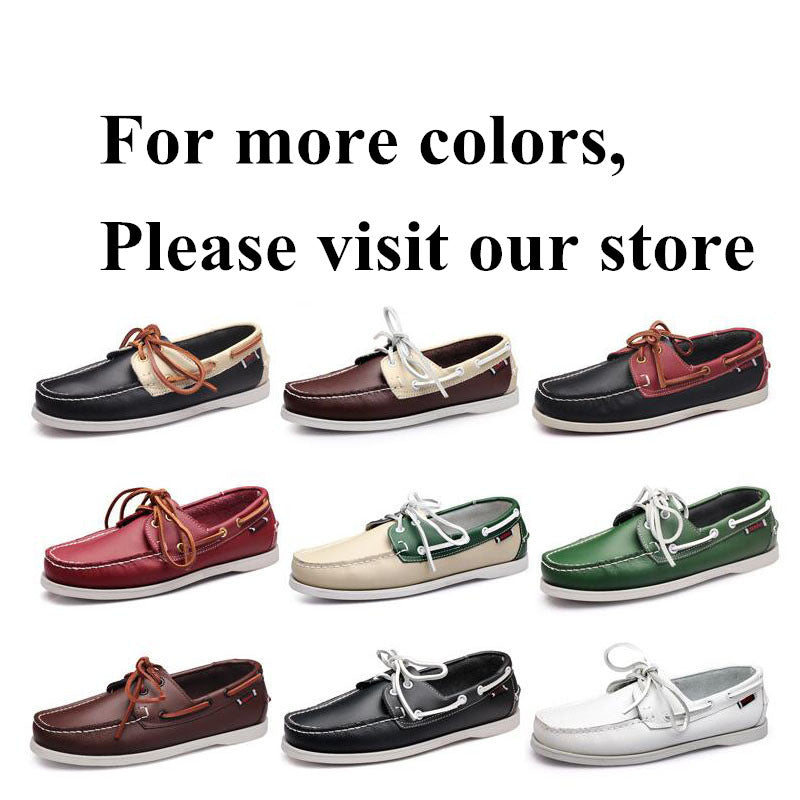 Men Retro Lace-up Leather Breathable Casual Board Shoes