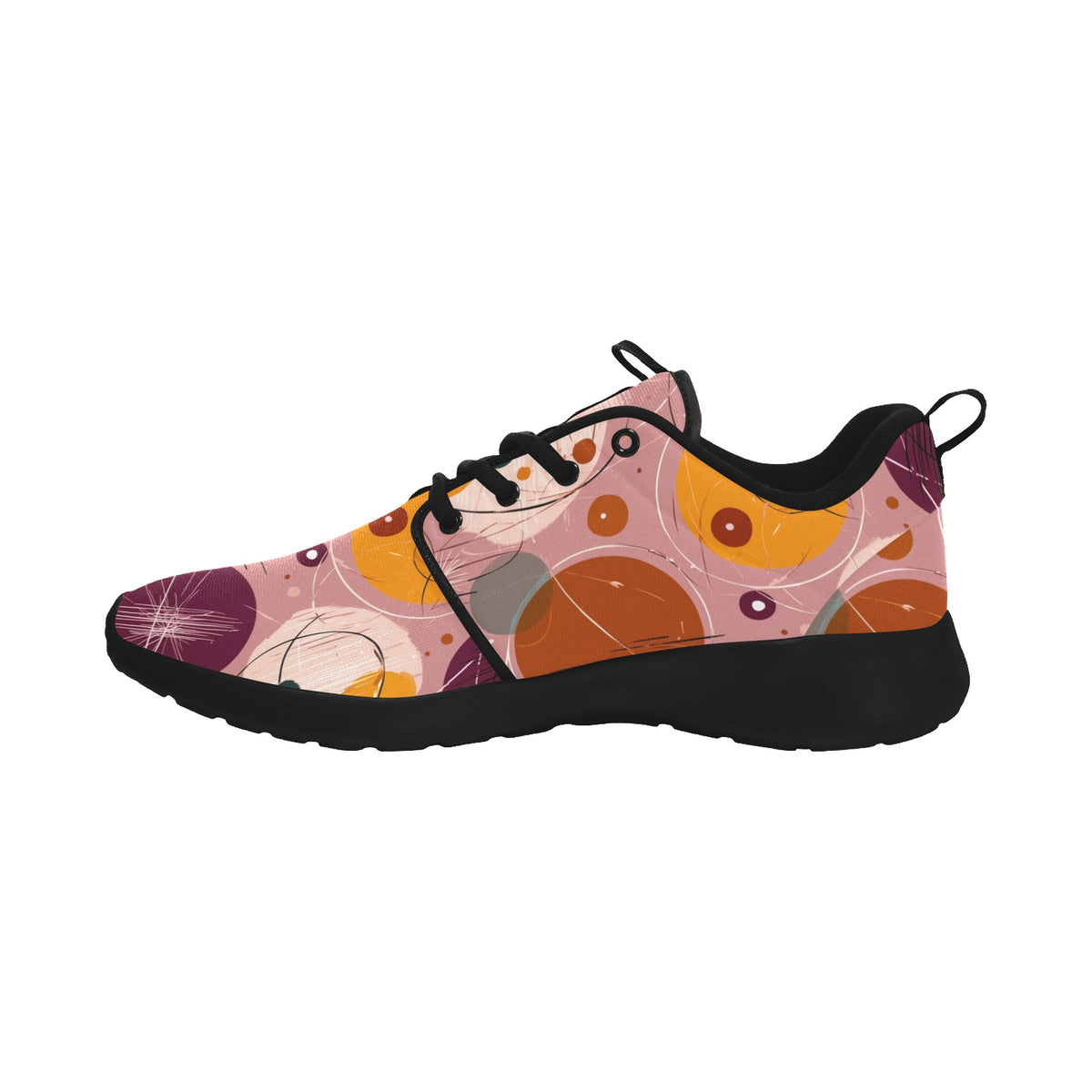 Women's 1950s Retro Atomic Pattern Mesh Sneakers