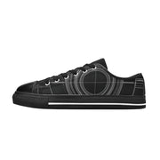 Men's Custom Target Print Canvas Low Top Shoes