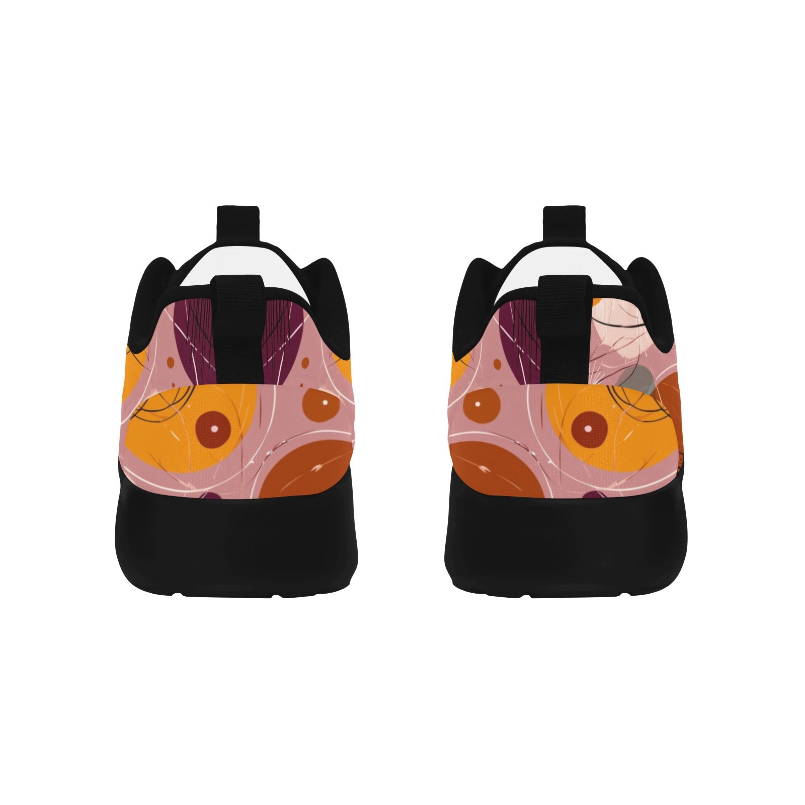 winter.moon_1950s_atomic_retro_art_pattern_textile_--chaos_10_-_639575ad-706c-466e-9cbc-3855f2fc3ba1 Women's Pull Loop Sneakers (Model 02001)