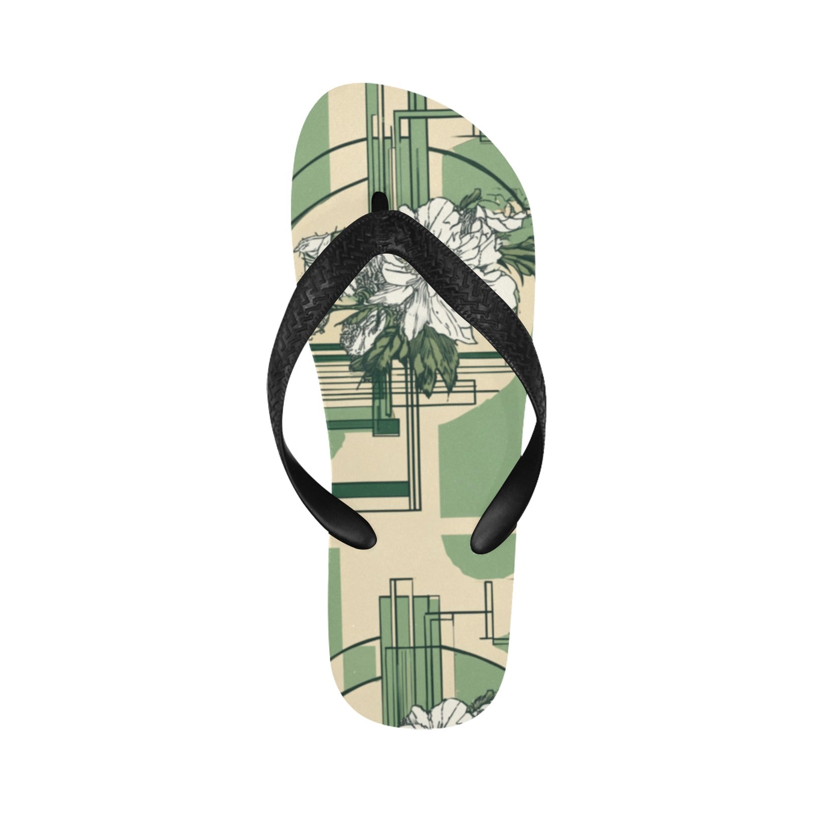winter.moon_Floral_and_frank_Lloyd_Wright_pattern_--chaos_10_--_38512e03-1f1b-4c53-b594-f7a038d8cca6 Flip Flops for Men/Women (Model 040)