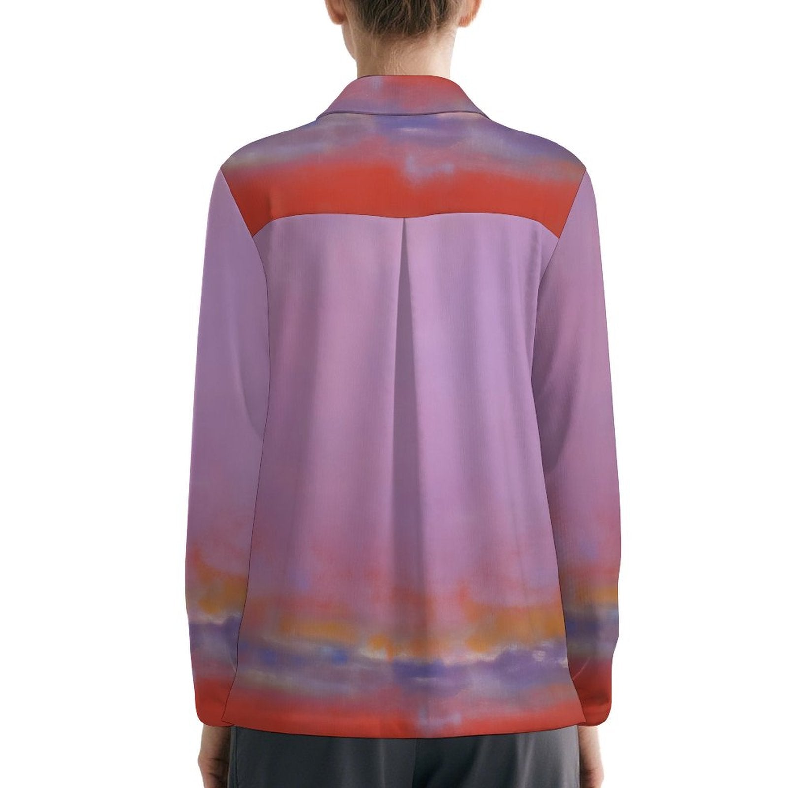 UPF50+ 180gsm Women's Sunscreen Shirt(All-Over Printing) pastel pink boho
