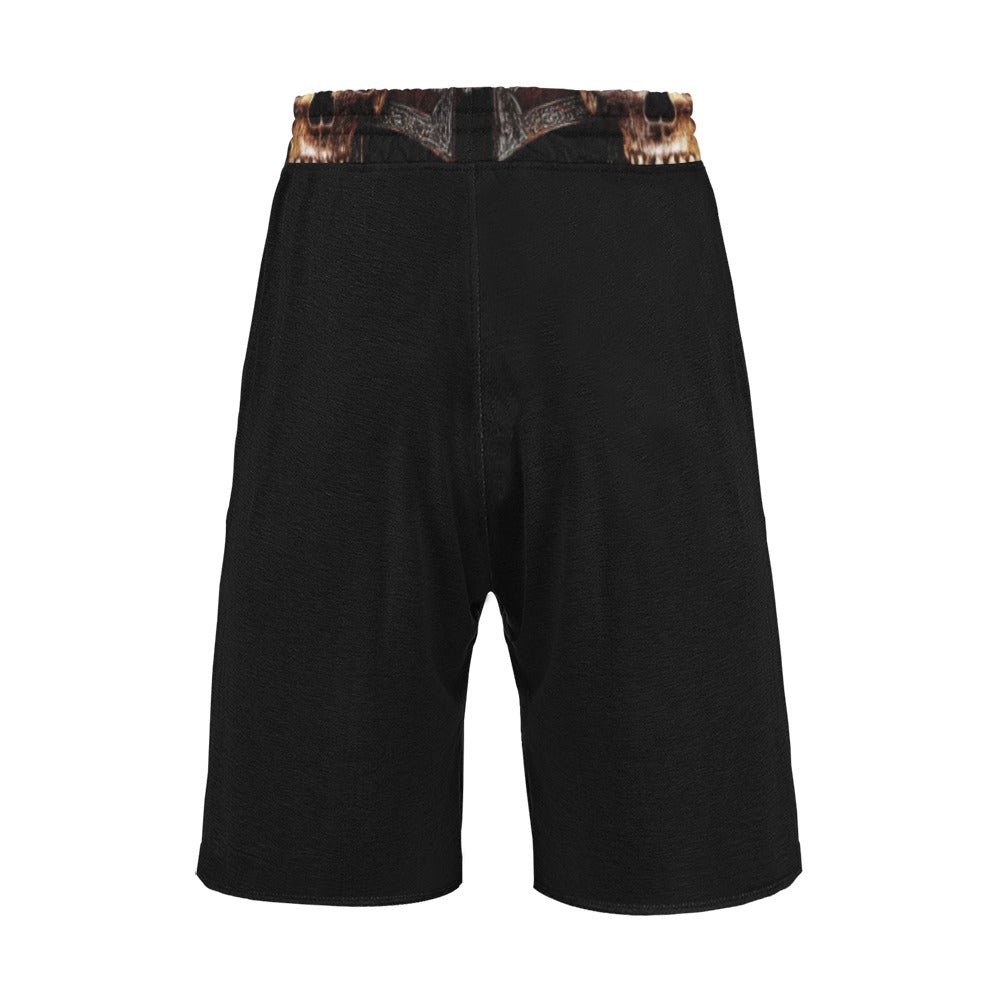 Men's All Over Print Casual Shorts with Drawstring