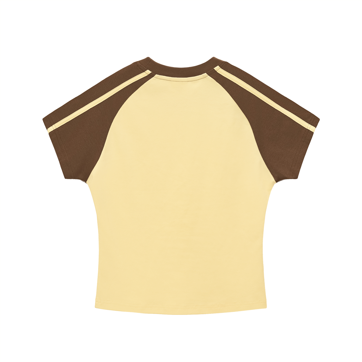 Women’s Bodycon Striped Raglan Crop Top Casual Fit Tee
