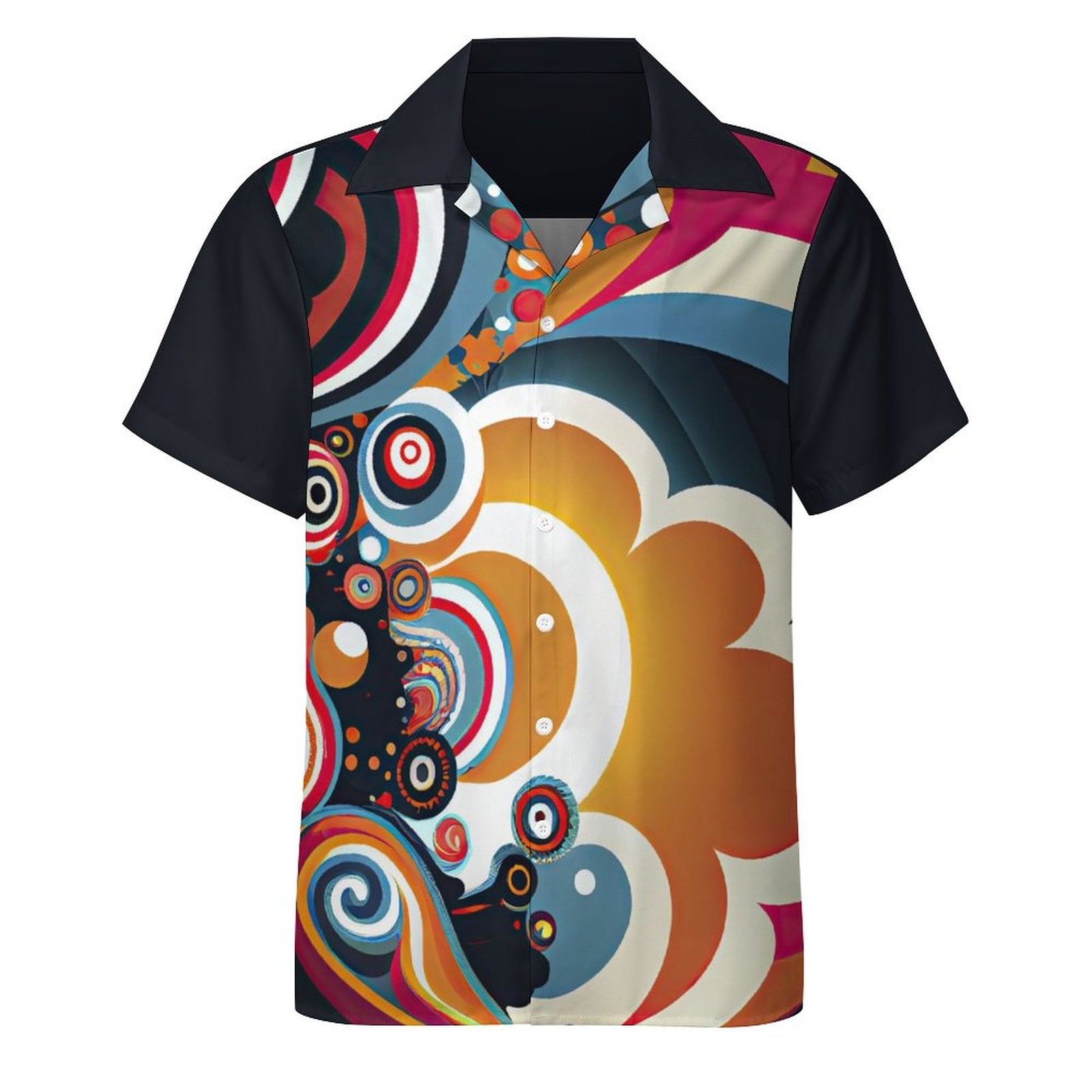 Short Sleeve Cuban Collar Shirt(All-Over Printing) trip